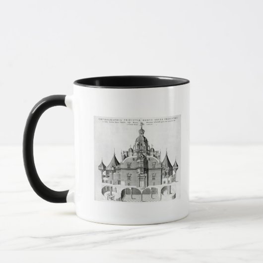 Tycho Braheの観測所Uraniborg マグカップ (左)