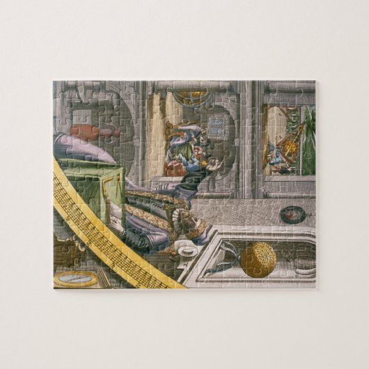 Tycho Brahe (1546-1601年)は彼のastroの中の40を、老化させました ジグソーパズル (横)