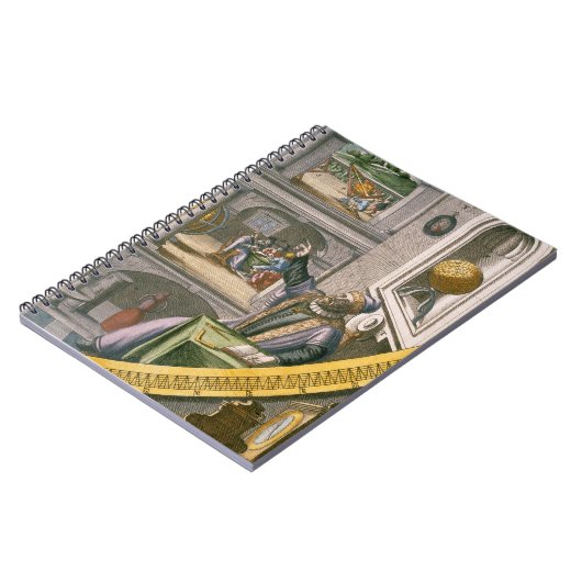 Tycho Brahe (1546-1601年)は彼のastroの中の40を、老化させました ノートブック (左側)