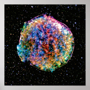 Tycho Supernova SN 1572 NASA宇宙写真 ポスター