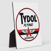 Tydol Flying Gasoline ビンテージ看板 フォトプラーク (側面)