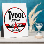 Tydol Flying Gasoline ビンテージ看板 フォトプラーク (側面)