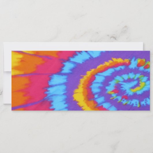 Tye-の染料の誕生日の招待 招待状 (正面)