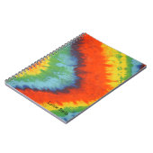 Tye Dyeの背景の外観パーソナライズされた、 ノートブック (左側)