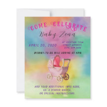 Tye-Dyeプリンセスベビーシャワー