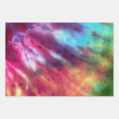 Tye Dye#10ラッピング紙フラットシートセット3 ラッピングペーパーシート (正面3)