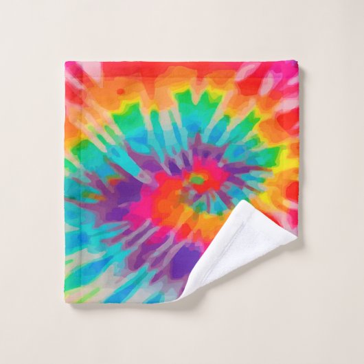 Tye-Dye-3タオル バスタオルセット (ウォッシュタオル)