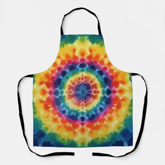Tye-Dye-4オールオーバープリントエプロン エプロン (正面)