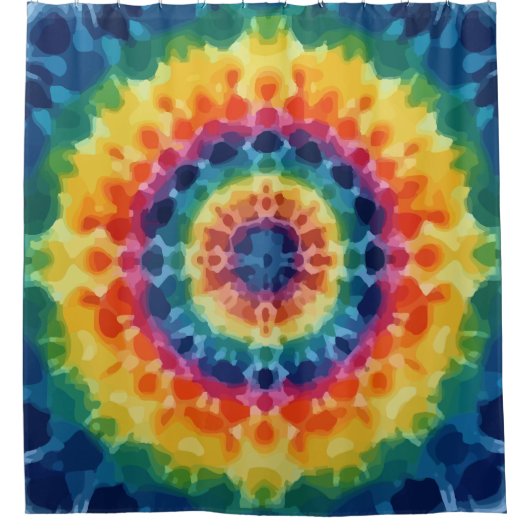 Tye-Dye-4 iPhone / iPadケース シャワーカーテン (正面)