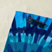 Tye-Dye-Blueビーチ ビーチタオル (インサイチュ)