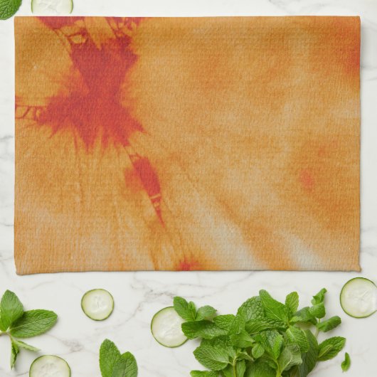 Tye Dye Composition #12 by Michael Moffa キッチンタオル (折り畳み)