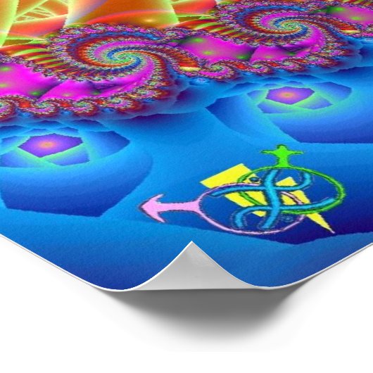 Tye Dye Lischus。 ポスター (角)