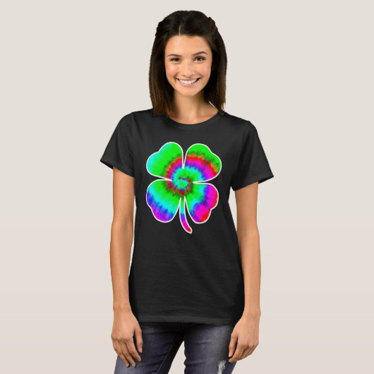 Tye Dye St Patricks Day Women Men Green C Irish 60 Tシャツ (正面フル)