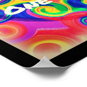 Tye Dye Swirlポスター ポスター (角)