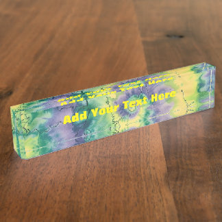TyeDye デスクネームプレート