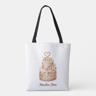 Tygkasse cake lover/kitchen design トートバッグ