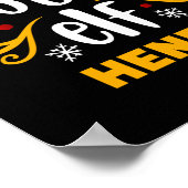 Tygraphy Brother Elf Fun Family Matching T Shirt ポスター (角)