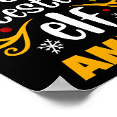 Tygraphy Cookie Tester Elf Family Matching T Shirt ポスター (角)