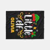 Tygraphy Little Elf Fun Family Matching  フリースブランケット (正面(横))