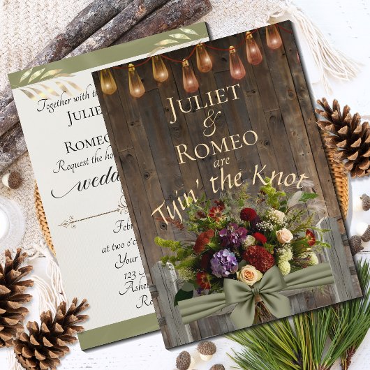 Tyin' the Knot Wildflowers & Ribbon - Sage