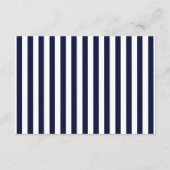 Tying Knot Nautical Rope White&Navy Wedding Detail エンクロージャーカード (裏面)