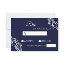 Tying The Knot Nautical Rope White & Navy Wedding