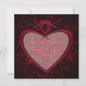 Tying the Knot Red Heart Rose Petals セーブザデート (正面)