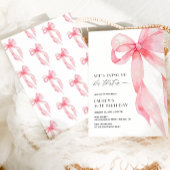 Tying Up Her Thirties Coquette Bow 40th Birthday 招待状