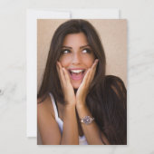 Tying Up My Twenties Black Bow 30th Birthday 招待状 (裏面)