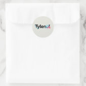 Tylenol Logo Design ラウンドシール (バッグ)