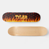 Tylerのスケートボードの火および炎の設計 スケートボード (横)