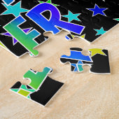 「TYLER」名、おもしろい「ハッピーバースデー」 ジグソーパズル (側面)