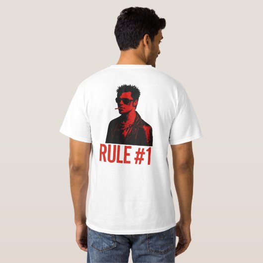 Tyler durden fight club tシャツ (裏面フル)