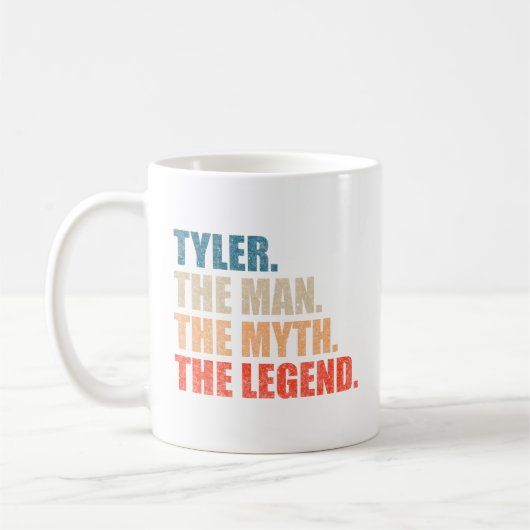 Tyler The Man The Myth The Legend コーヒーマグカップ (左)