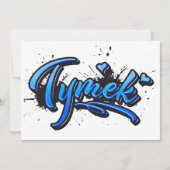 Tymek Heart Splash Graffiti Karte カード (正面)