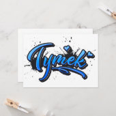 Tymek Heart Splash Graffiti Karte カード (正面/裏面インサイチュ)