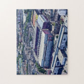Tynecastle Stadium Edinburgh航空アート ジグソーパズル (縦)