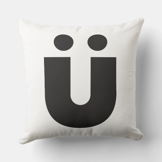 TYP(O) Creations: Umlaut Ü クッション (裏面)