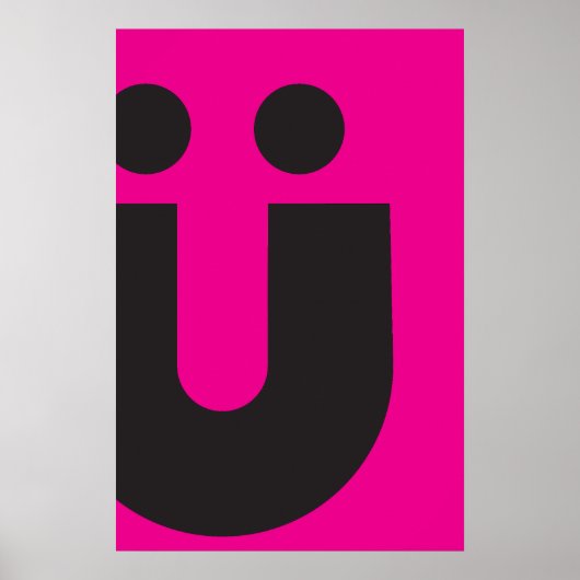 TYP(O) Creations: Umlaut Ü ポスター (正面)