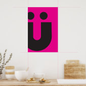 TYP(O) Creations: Umlaut Ü ポスター (キッチン)
