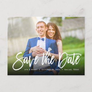 Type*の郵便はがきを*Engaging日付を救って下さい 案内ポストカード