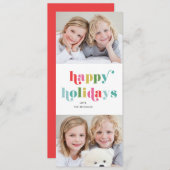 Type カラフル 2 Photo Happy シーズンカード (正面/裏面)