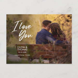 Type ミニマル Love and 感謝してい Photo Postcarの置き換え シーズンポストカード