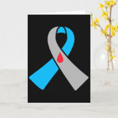 Type 1 Diabetes Awareness Ribbon Bydge  カード (黄色い花)