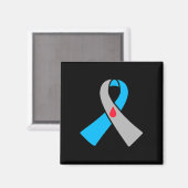 Type 1 Diabetes Awareness Ribbon Bydge  マグネット (正面/裏面)