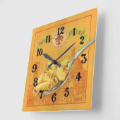 Type 2キッチン スクエア壁時計 (傾斜)