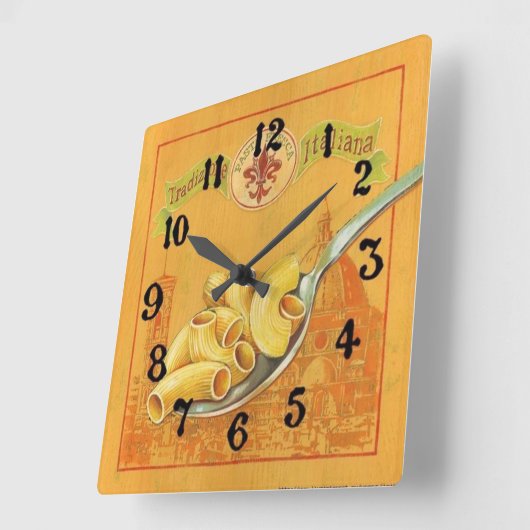 Type 2キッチン スクエア壁時計 (傾斜)