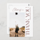 Type Sgation Thankyou Photo Maroon ポストカード (正面/裏面)