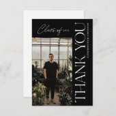 Type Suration Thankyou Photo Black サンキューカード (正面/裏面)