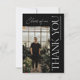 Type Suration Thankyou Photo Black サンキューカード